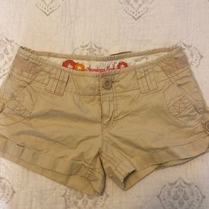 AMERICAN EAGLE MINI CARGO SHORTS